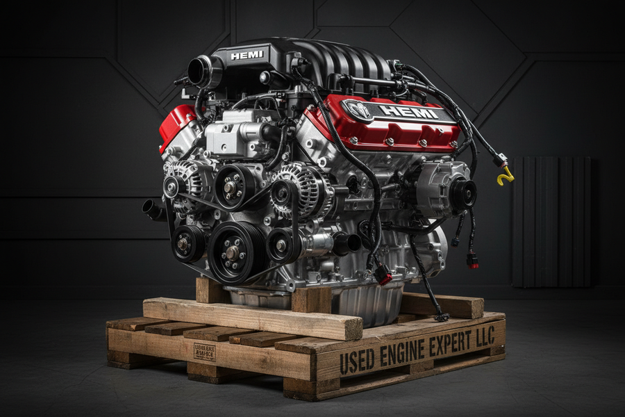 Used engine — main components