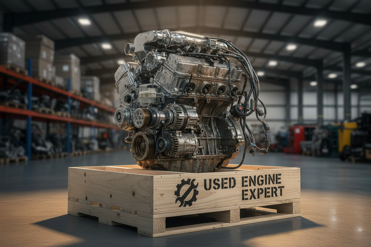 2008 Acura TSX 2.4L used OEM engine with accessories on branded pallet